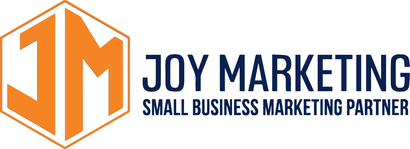 Joy Marketing Logo Blue Orange